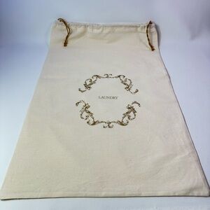 New Large Elegant Cream Laundry Bag/Dust Bag